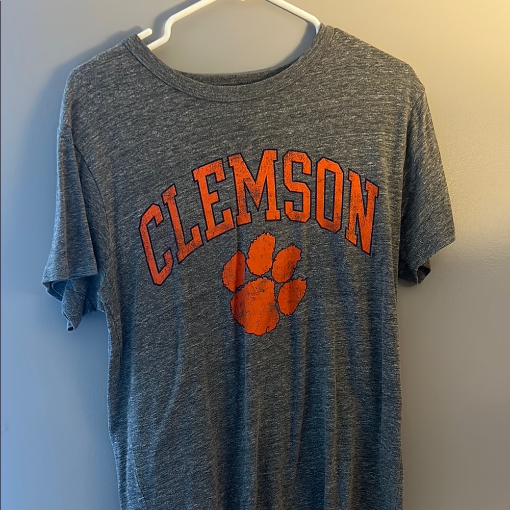 Clemson Gray T-Shirt with Orange Logo
